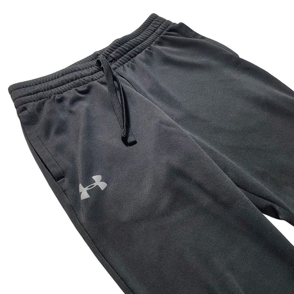 Under Armour Youth ColdGear Black Athletic Pants Drawstring Pockets YMD